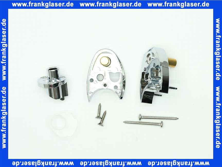 401178 Duscholux Lager komplett oben/unten verchromt