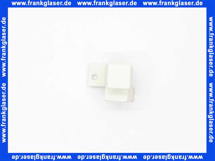 401186001 Duscholux Führung Gleiter für Schiebetür in Weiss