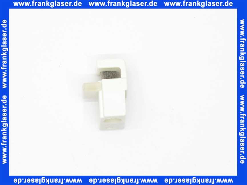 401186001 Duscholux Führung Gleiter für Schiebetür in Weiss