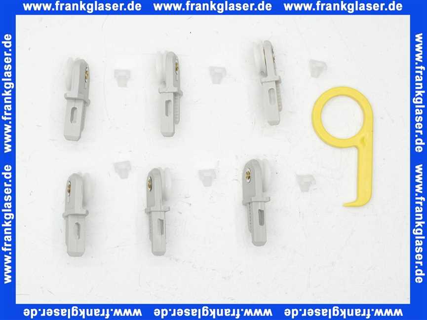 752158030 Duscholux Laufrollen-Set Rollenhalterset B Rollen für Duschabtrennung Optima I / Optima II / Door