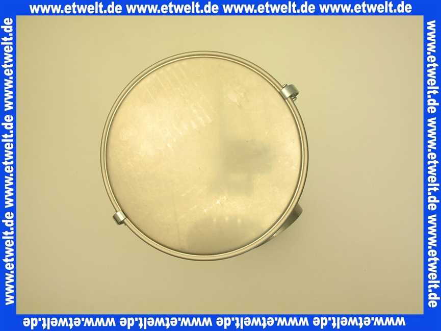 Edelstahl-Abgasschalldämpfer DN 150 Schalldämpfer in T-Form mit abnehmbarer Bodenplatte