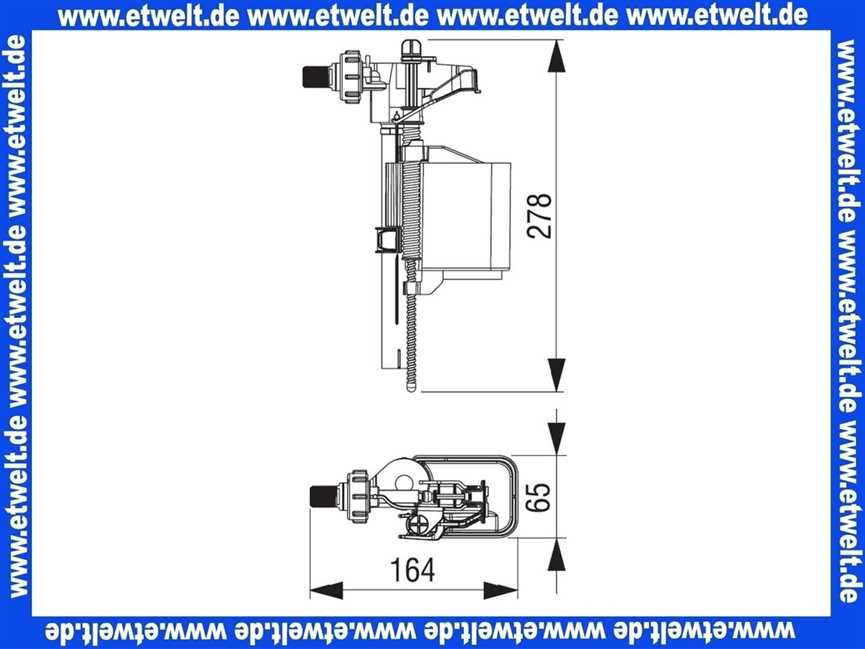 10 Stück Universal Füllventil Schwimmerventil passend für Aufputz und Unterputzspülkästen