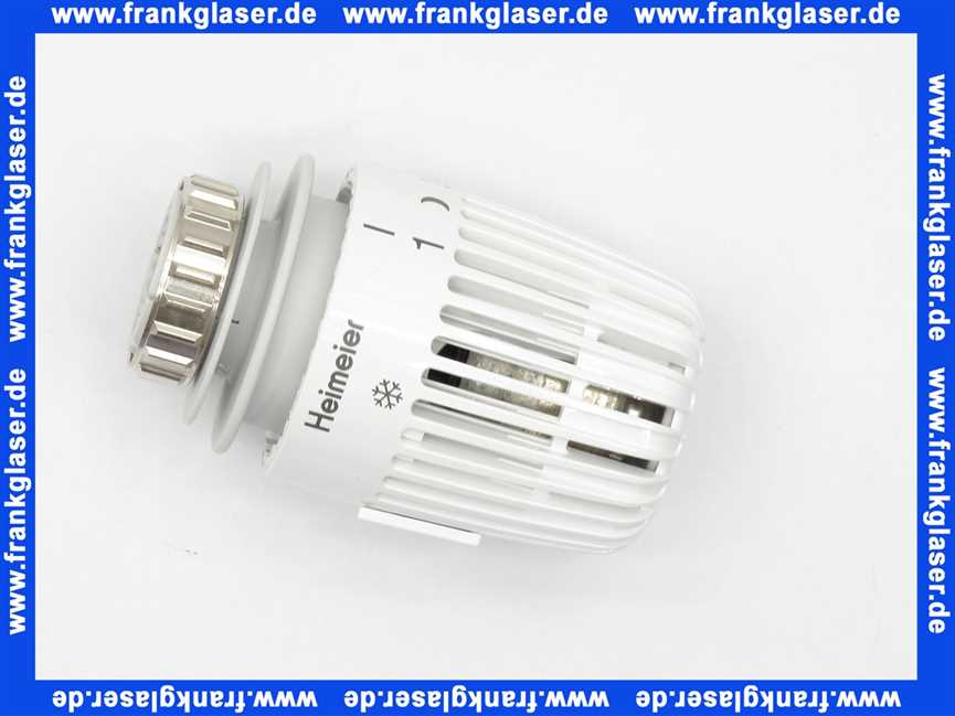 Fühlerelement Thermostatkopf Thermostat Heimeier K weiss mit Festfühler