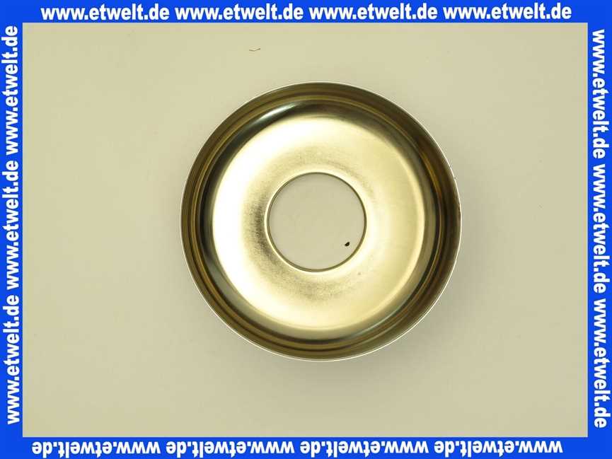 Sifonrosette Rosette verchromt 90 Durchmesser 40mm tiefe für 1 1/4 Waschtisch oder Bidetsifon (extra Große Bauform)