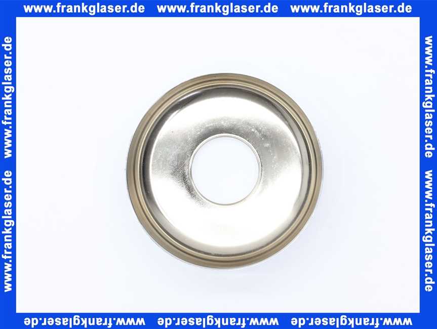 Sifonrosette Rosette verchromt 90 Durchmesser 40mm tiefe für 1 1/4 Waschtisch oder Bidetsifon (extra Große Bauform)