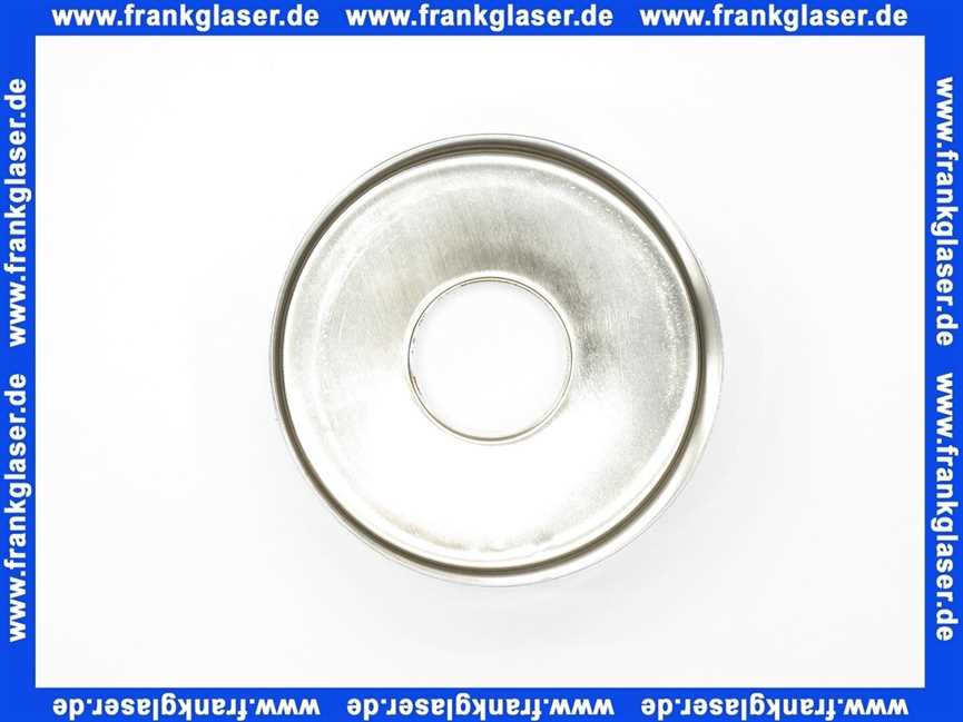 Sifonrosette verchromt 85mm Durchmesser 50mm tiefe für 1 1/4 Waschtisch oder Bidetsifon