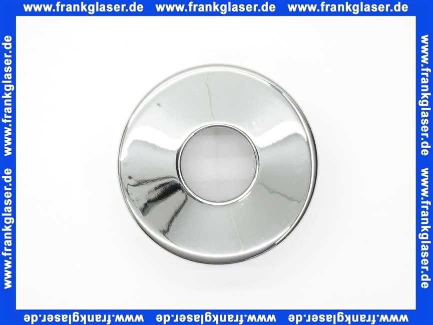 Sifonrosette verchromt 85mm Durchmesser 50mm tiefe für 1 1/4 Waschtisch oder Bidetsifon
