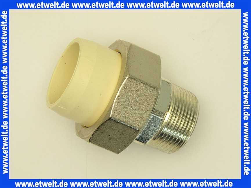 Übergangsverschraubung Friatherm 63mm x 2 Zoll AG komplett flachdichtend