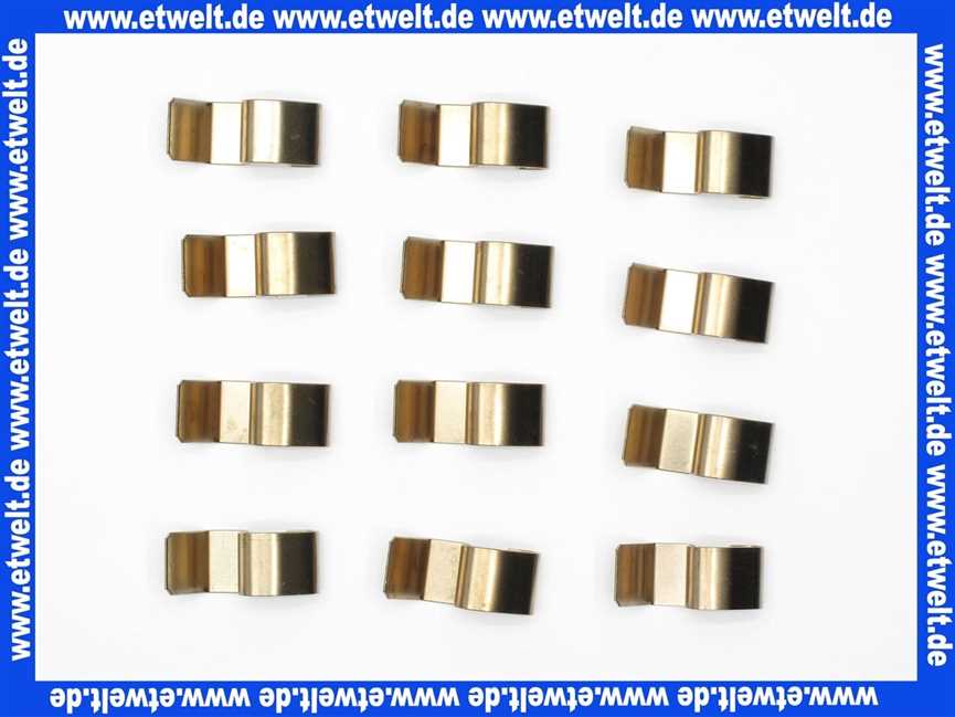 12012569 ELCO Klammer-Set Wärmetauscher (12 Stück)