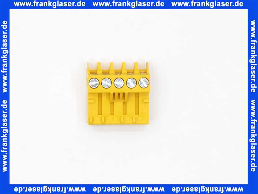 12013713 Elco RAST 5 SCHRAUBSTECKER 5-POLIG GELB