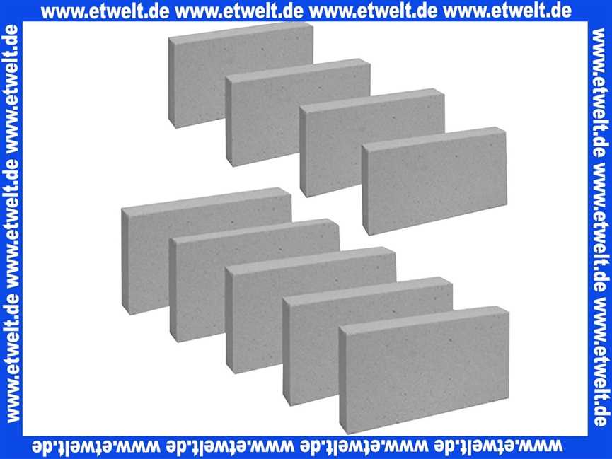 ELCO 12070946 Schamottesteine für Ausbrandwanne