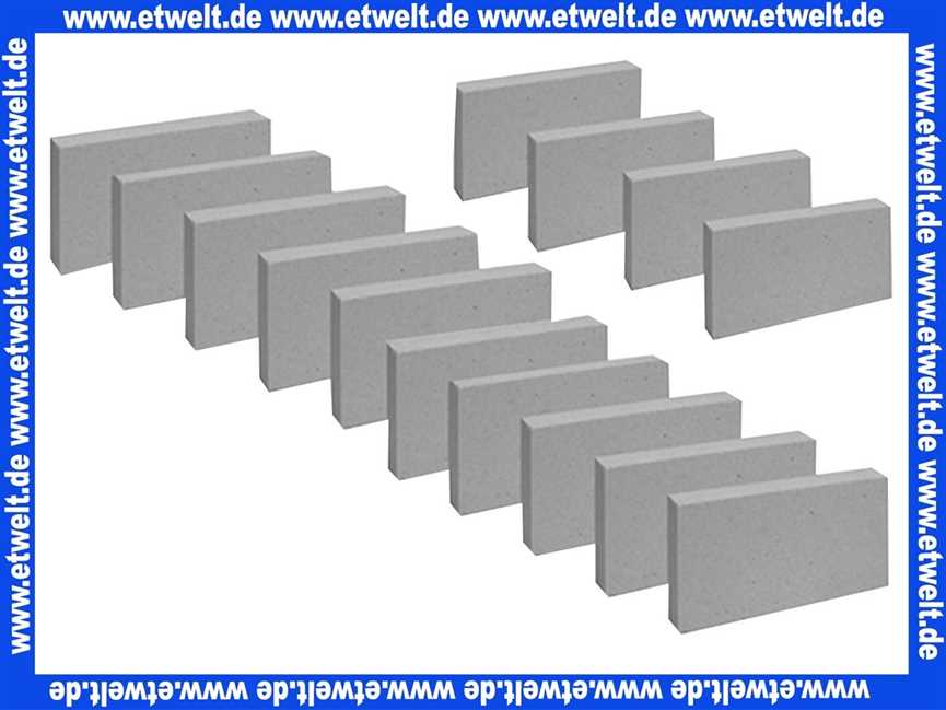 ELCO 12070957 Schamottesteine für Ausbrandwanne