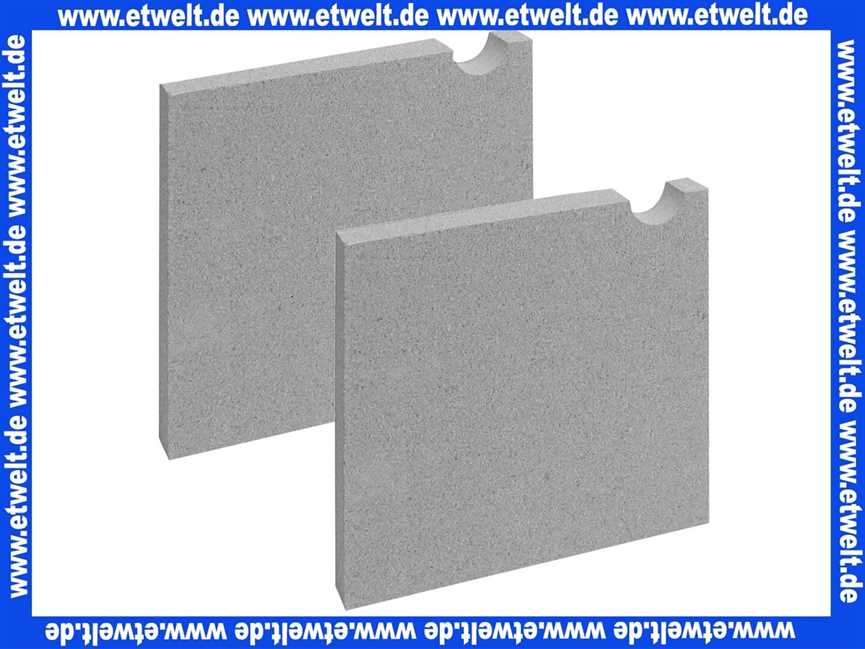 ELCO 12070979 Schamottesteine für Aschentür