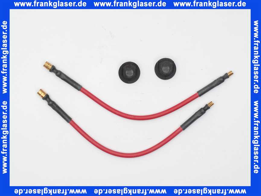 13011133 Elco Zündkabel Länge 225 Stecker D 6,3 / D 4 Silikon (Set 2 Stück)