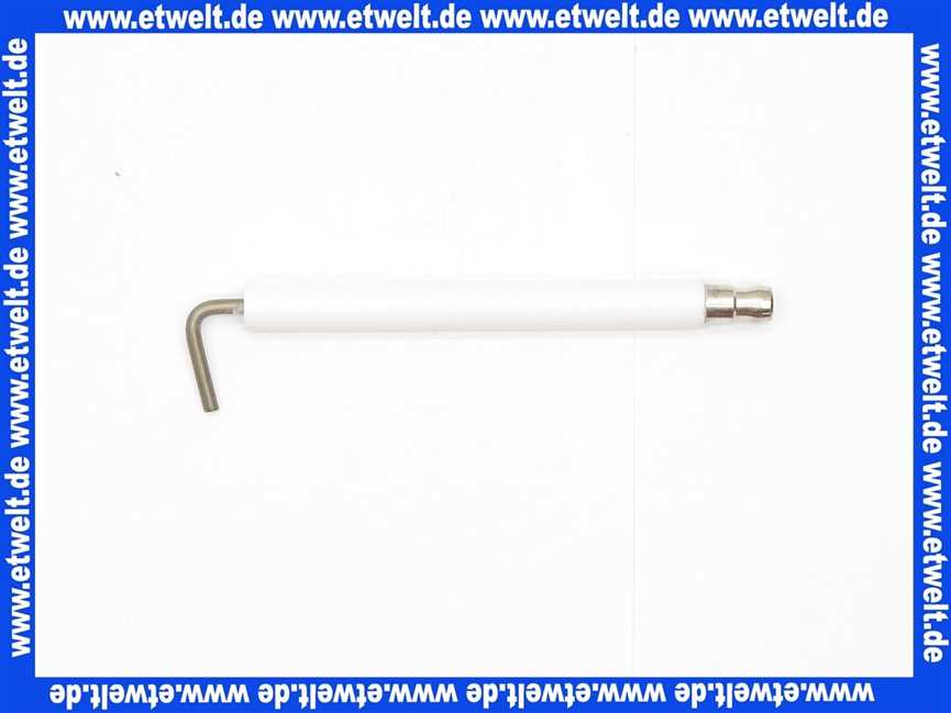 13015377 ELCO Zündelektrode 95 lang, D2,5 x 9,5 Porzellan D8x75
