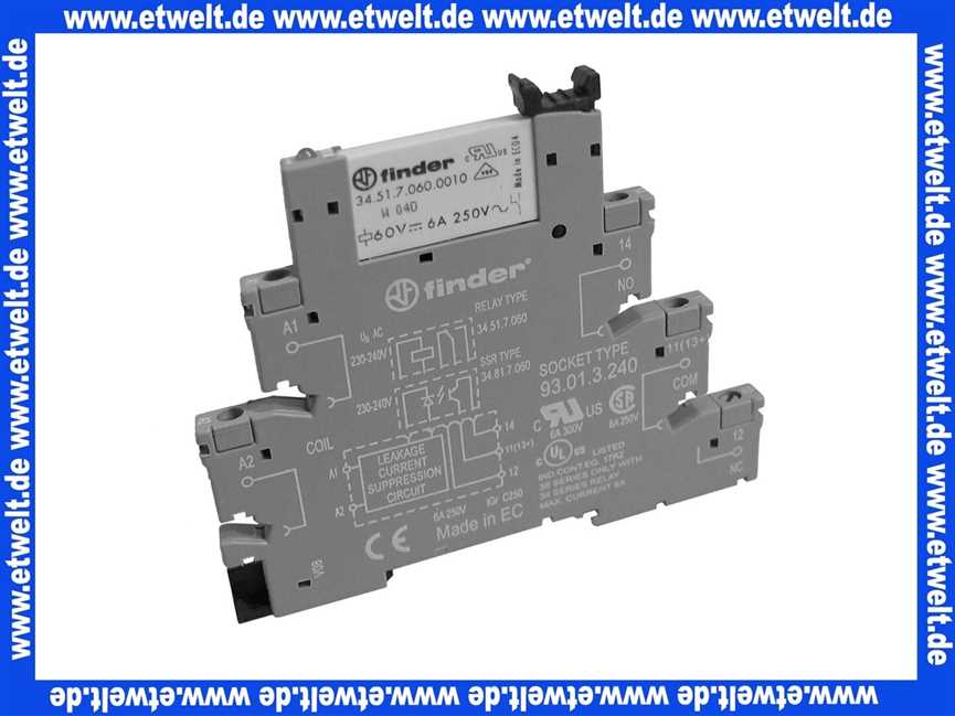 ELCO 13021375 Relais mit Fassung Finder 34.51.7.060.001