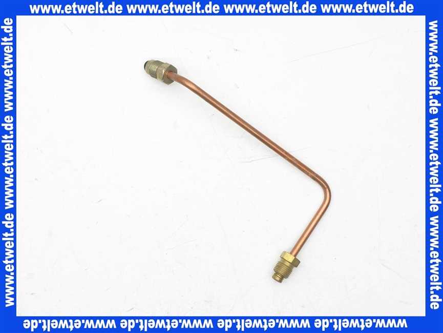 13898 Elco CU-Rohr komplett gebogen EL02A Pumpe-D'Stange