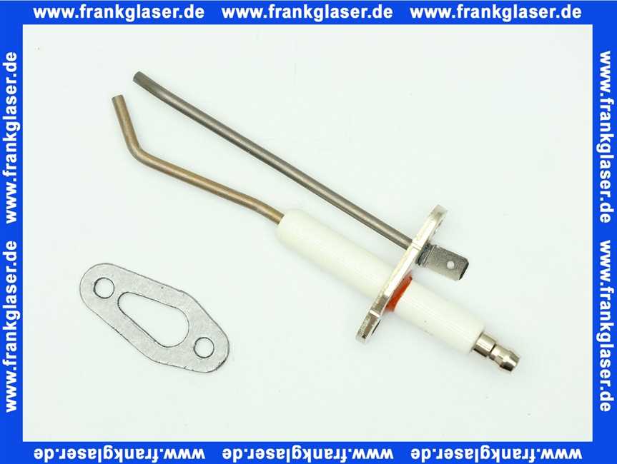 64201338 ELCO Zündelektrode L117 D3x50 Porzellan D9,5x55 mit Dichtung