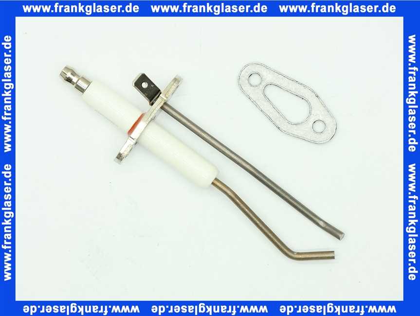 64201338 ELCO Zündelektrode L117 D3x50 Porzellan D9,5x55 mit Dichtung