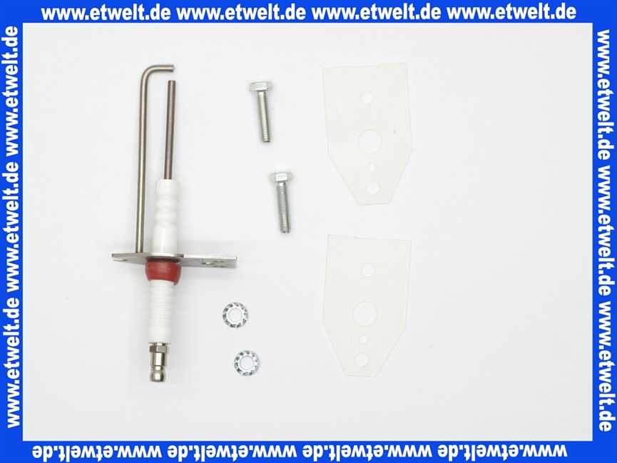 64202263 Elco Zündelektrode 115 lang D 3 x 38 Porzellan D 9 x 60 mit Zündstift D 3