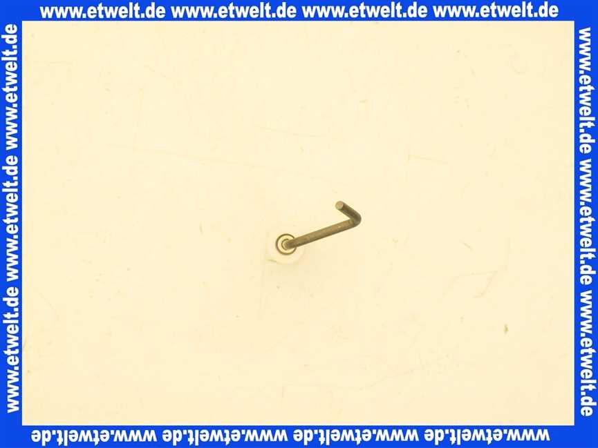 65310292 Elco Zündelektrode links 180 lang, D3 x 75 Porzellan D14x80