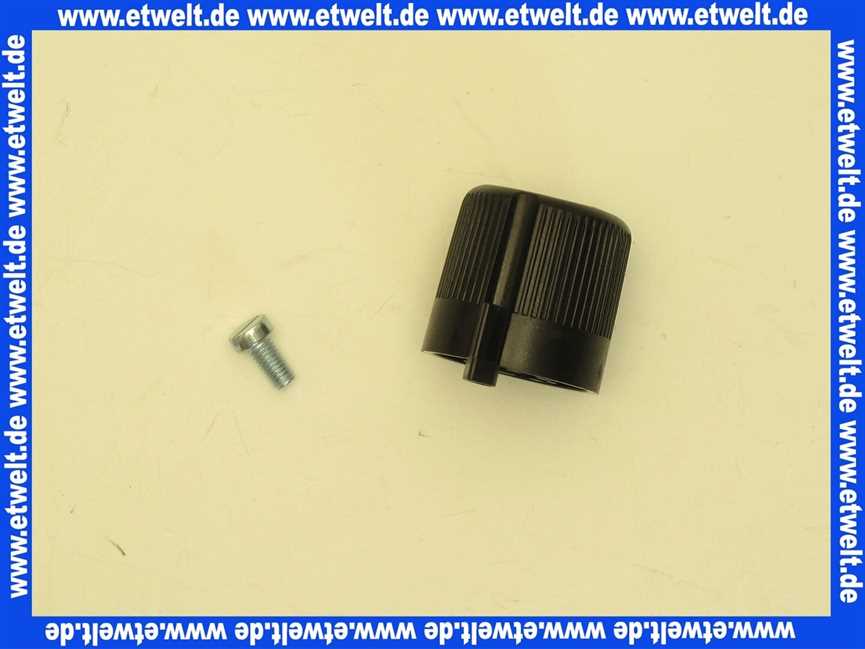 17007500 ESBE Stellknopf G+MG 12mm mit Schraube