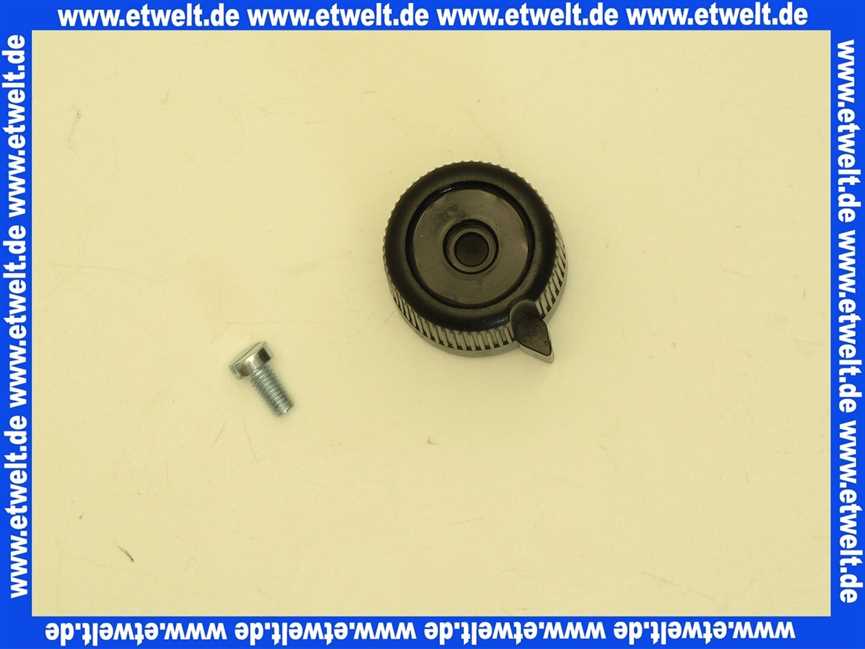 17007500 ESBE Stellknopf G+MG 12mm mit Schraube