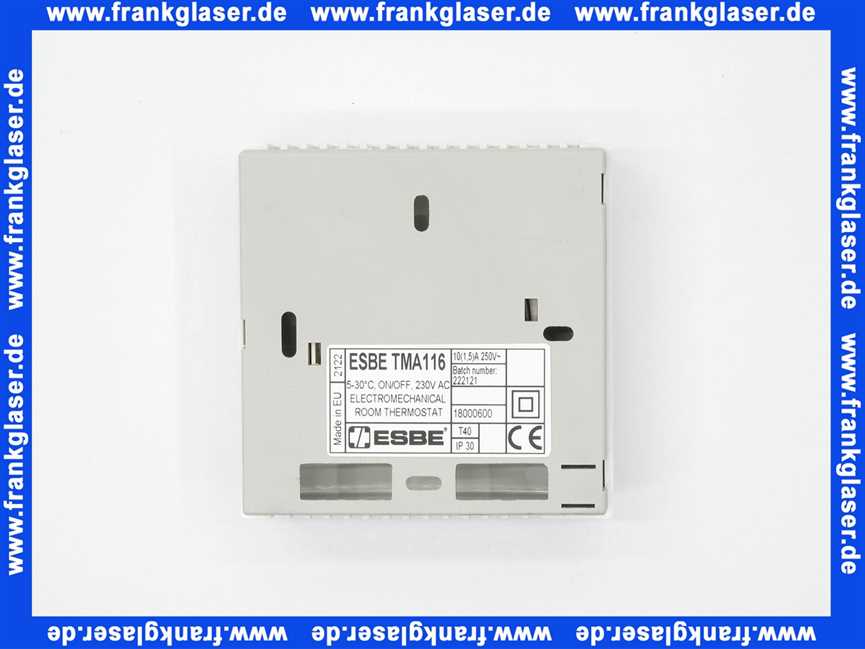 ESBE Raumthermostat TMA116 elektromech., Schalter An/Aus. 18000600
