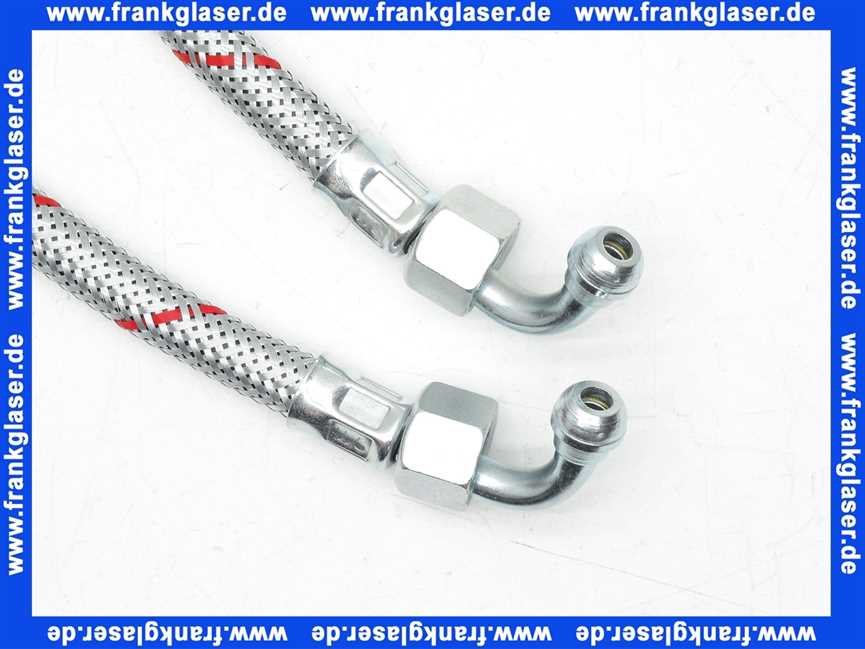 Universal Ölbrennerschlauch-Set für Heizöl inkl. Anschlussnippel und Dichtringen zur Verbindung mit Ölbrenner