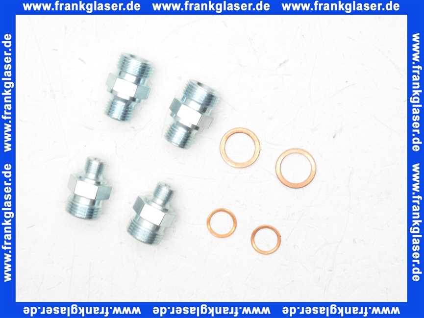 Universal Ölbrennerschlauch-Set für Heizöl inkl. Anschlussnippel und Dichtringen zur Verbindung mit Ölbrenner