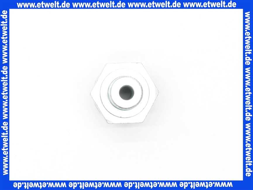 Doppeleinschraubnippel R 1/8 zyl. x R 3/8 zyl. mit Innenkonus