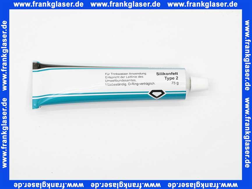 Silikonfett Diamant® Type 2, Tube 75 g, 40121, für Trinkwassserarmaturen gemäß der Leitlinie des Umweltbundesamtes, WRAS, NSF H1, O-Ring-verträglich (EPDM, NBR), Temperaturbereich -40 bis +200° C