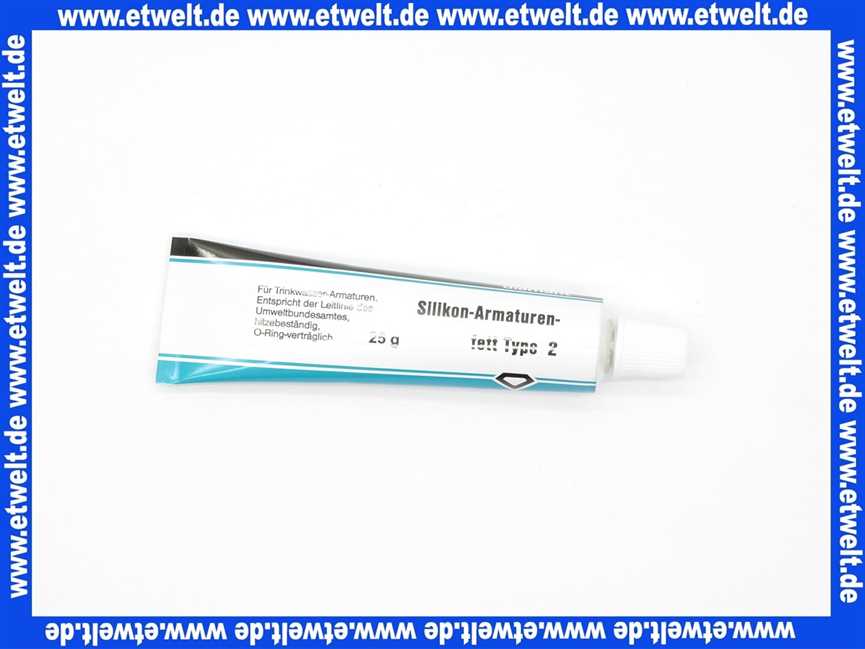 Silikonfett Diamant® Type 2, Tube 25 g, 40122, für Trinkwassserarmaturen gemäß der Leitlinie des Umweltbundesamtes, WRAS, NSF H1, O-Ring-verträglich (EPDM, NBR), Temperaturbereich -40 bis +200° C