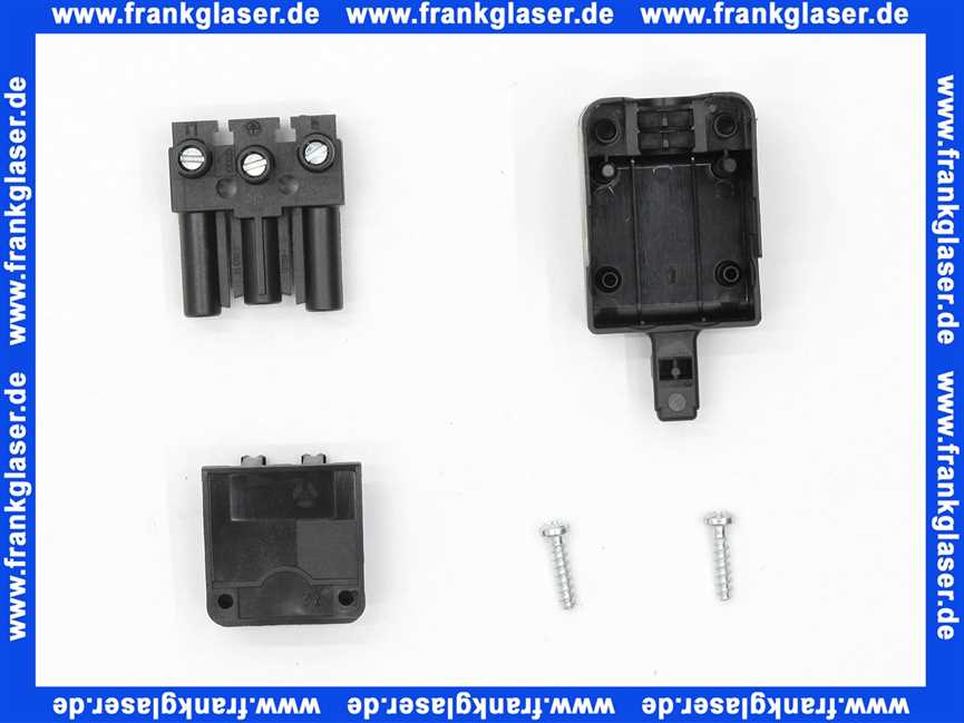 Stecker 3-polig / schwarz 250 V/16 A System Wieland *BG*