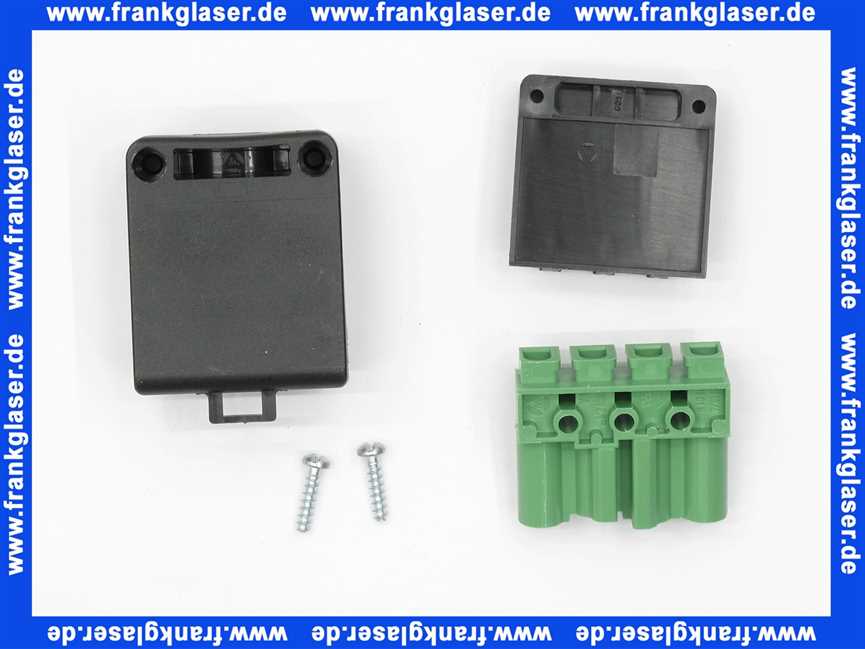 Kupplung 4-polig grün/schwarz, 250/400V, 16A System Wieland