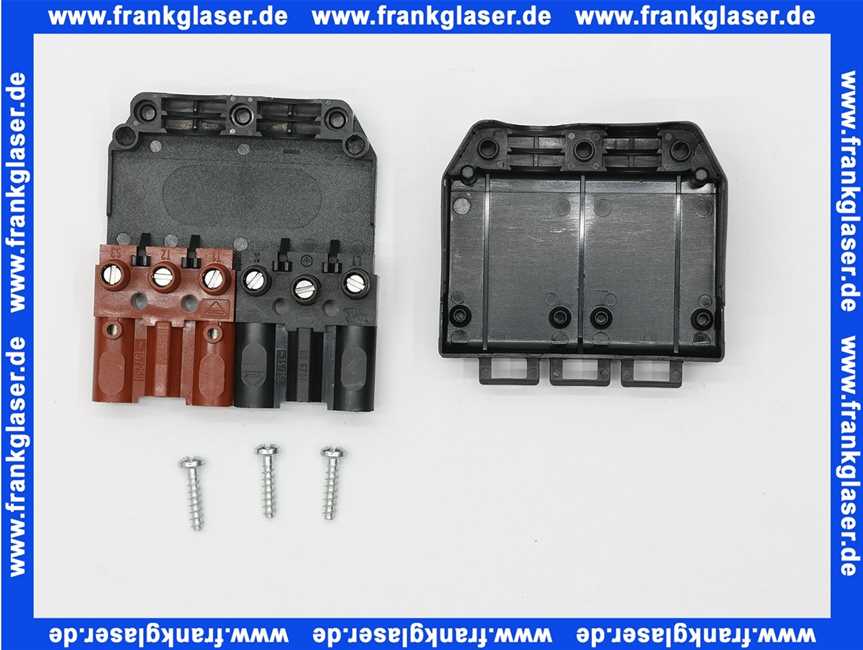 Kupplung 6-polig schwarz/braun, 250/400V, 16A System Wieland