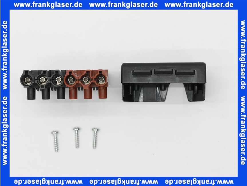 Kupplung 6-polig schwarz/braun, 250/400V, 16A System Wieland