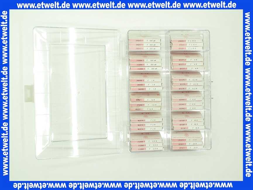 Feinsicherungssortiment flink Ausführung 6,3x32mm