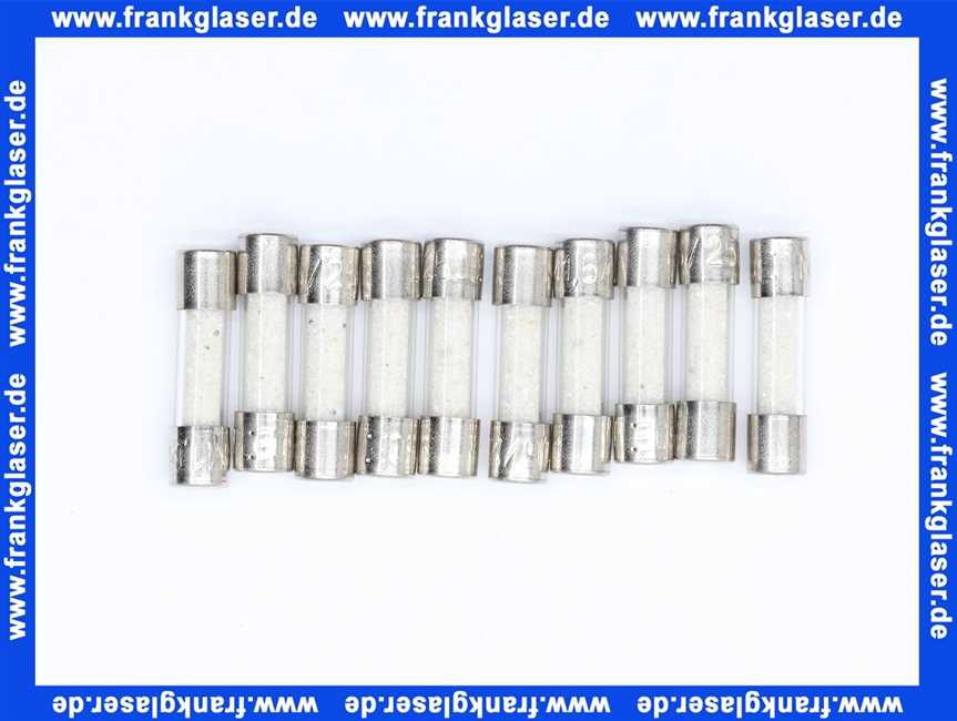 Feinsicherung träge 1,6 A 1 Beutel 10 Stück 6,3 x 32 mm