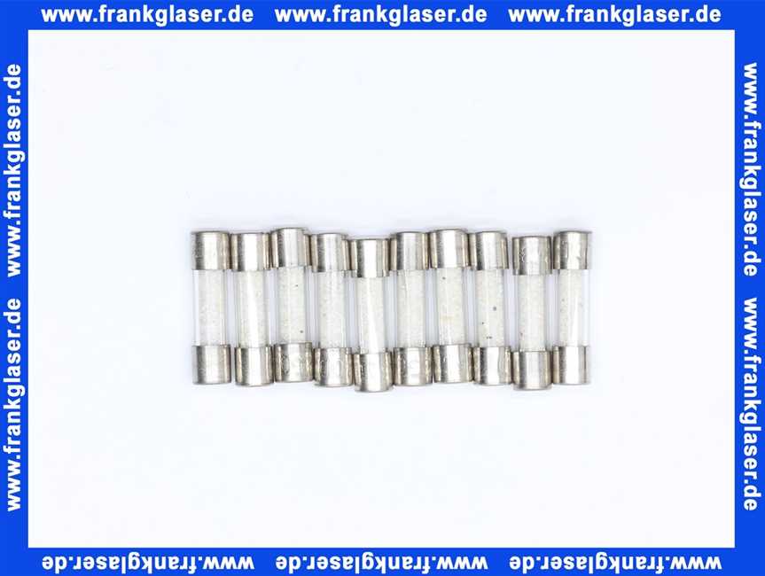 Feinsicherung träge 8 A (5x20mm) 10 Stück