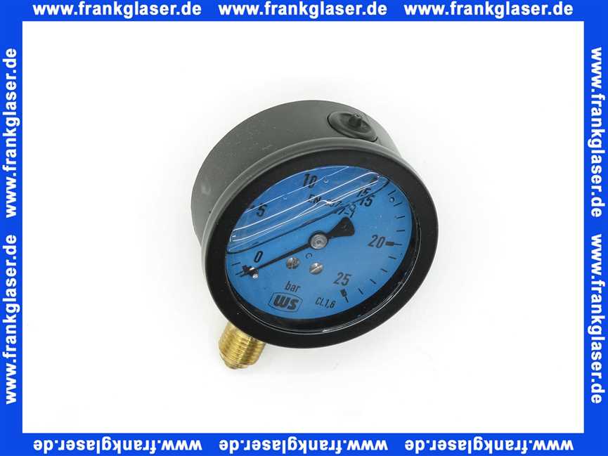 Öldruckmanometer mit Glyzerin- dämpfung 0-25 bar 63 mm 1/4 unten