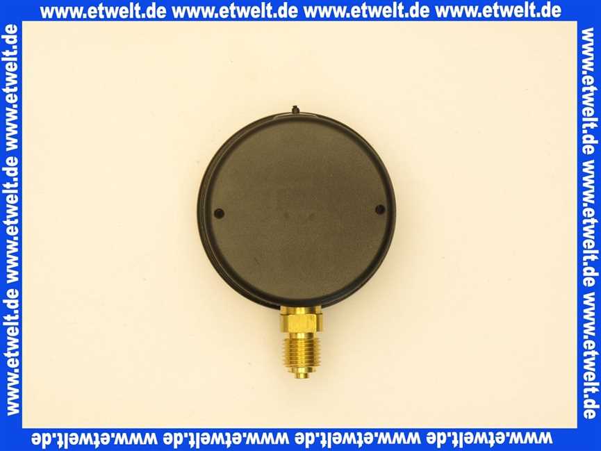 Vakuummeter mit Glyzerindämpfung -1 - 0 bar 63mm 1/4 unten *