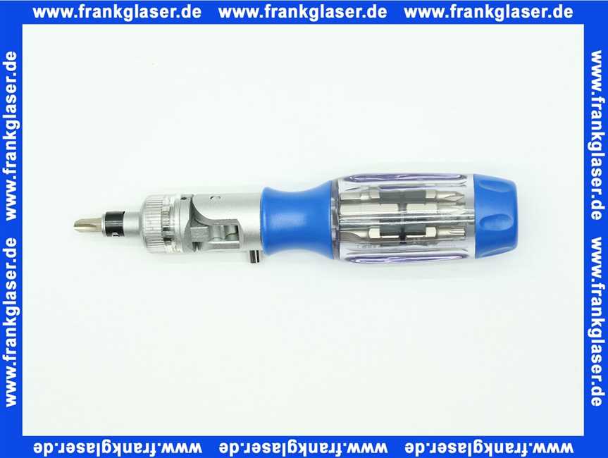 WS Ratschenschraubendreher 1/4 mit Schwenkkopf + Bitmagazin