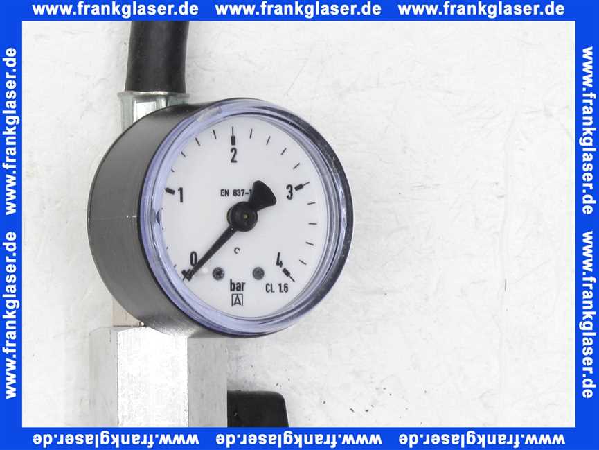Adapter mit Manometer 0-4bar und Absperreinrichtung für Gefäßfüller (400ml)