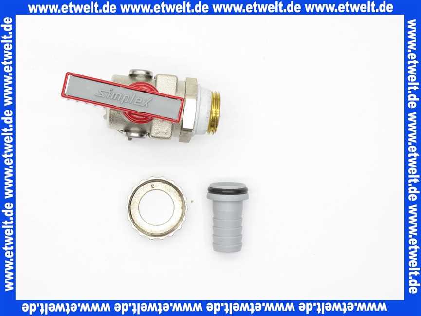 KFE-Kugelhahn 1/2 PN 16 Eckform mit Schlauchverschraubung