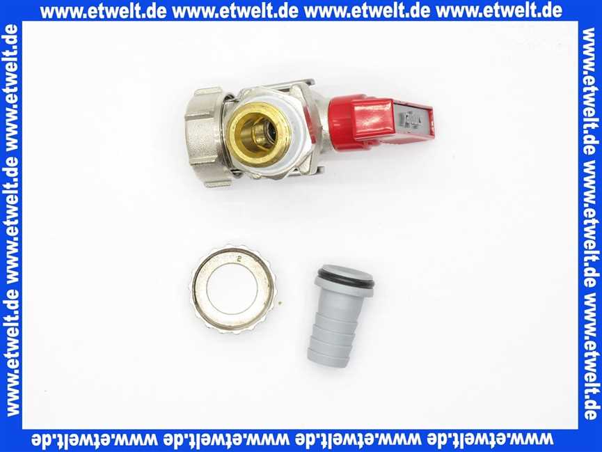 KFE-Kugelhahn 1/2 PN 16 Eckform mit Schlauchverschraubung