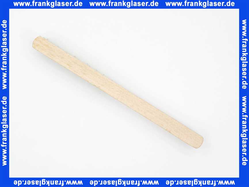 Bürste, Drahtbürste 175 mm lang, 12,5 mm breit, 10 parallele Bürstenreihen, Besatzlänge 75 mm, Besatzhöhe 19 mm. Besatzmaterial Messing gewellt, 0,2 mm Drahtstärke, Werkzeug