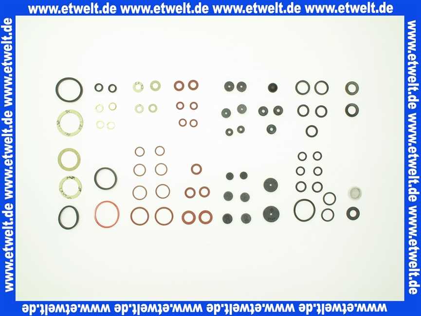 Sanitär Mini- Dichtungssortiment mit 27 Sorten der gebräuchlichsten Dichtungen