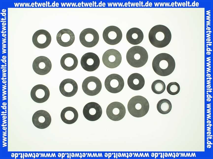 Maxi Spülkasten-Membranen Sortiment mit Aufbewahrungs-Etui