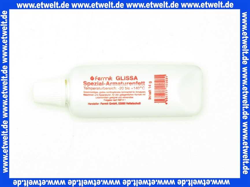 Glissa-Armaturenfett 14 gr. Tube